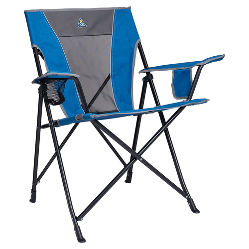 Ergonomic Portable Comfort Quad Chair - Folding Rocking Chair - Perfect for Tailgating - Heathered Royal