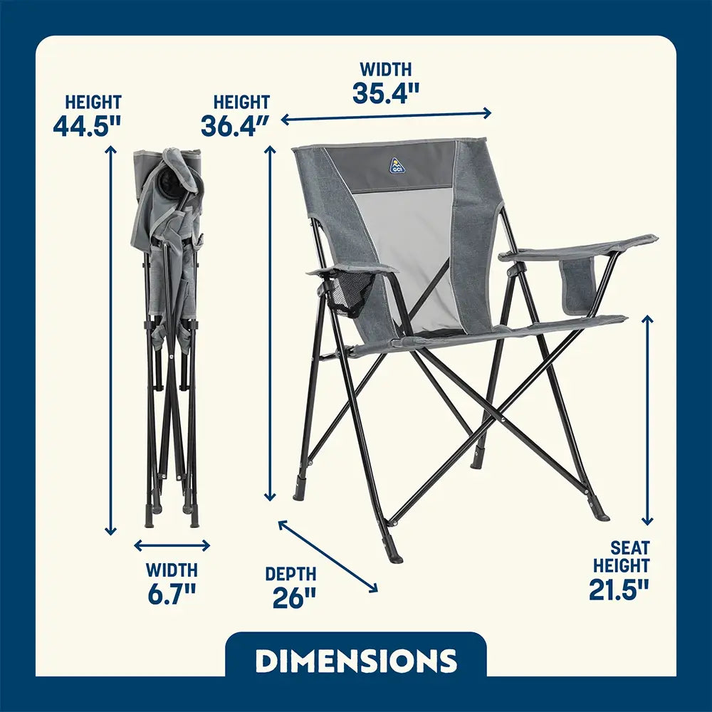 Ergonomic Portable Comfort Quad Chair - Folding Rocking Chair - Perfect for Tailgating Detail
