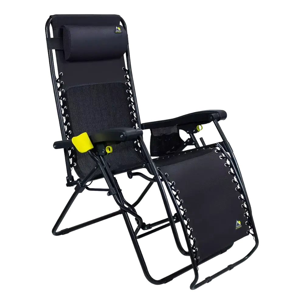 Premium All-Weather Freeform Zero Gravity Lounger Bundle - Camp Rocker Chair for Fishing & Beach Trips Detail