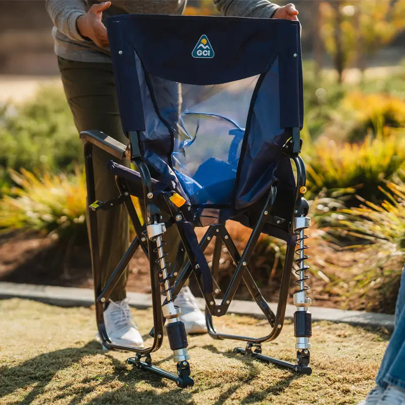 Foldable Adjustable Rocker - Rocker Chair for Camping & Lawns Detail