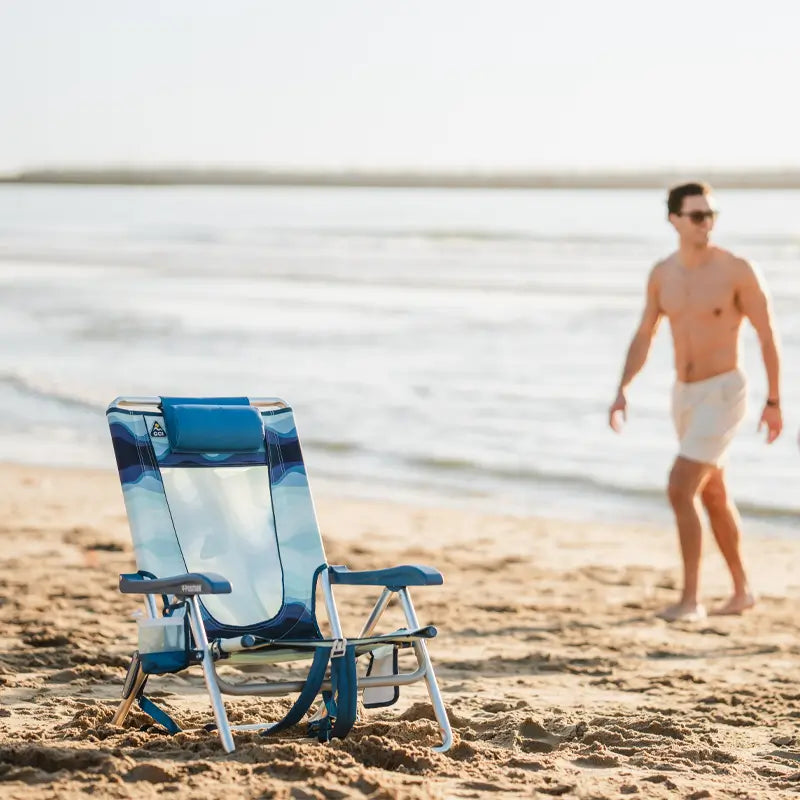 Ultra-Comfortable Backpack Beach Chair - Rocker Chair for Camping & Lawns Detail
