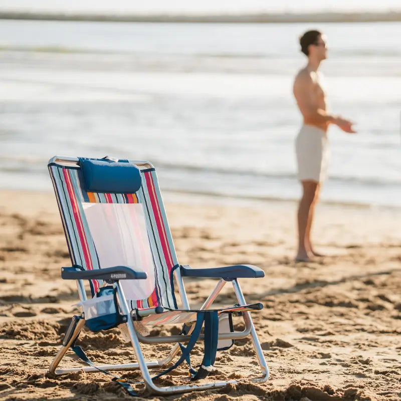 Ultra-Comfortable Backpack Beach Chair - Rocker Chair for Camping & Lawns Detail