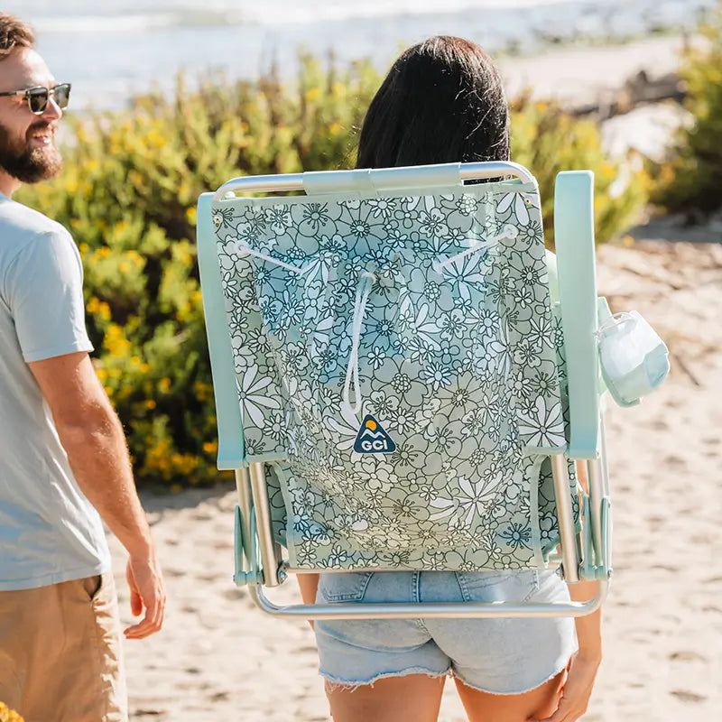 Ultra-Comfortable Backpack Beach Chair - Rocker Chair for Camping & Lawns Detail