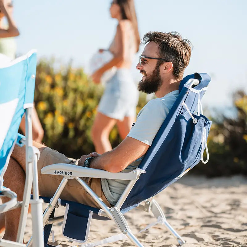 Ultra-Comfortable Backpack Beach Chair - Rocker Chair for Camping & Lawns Detail