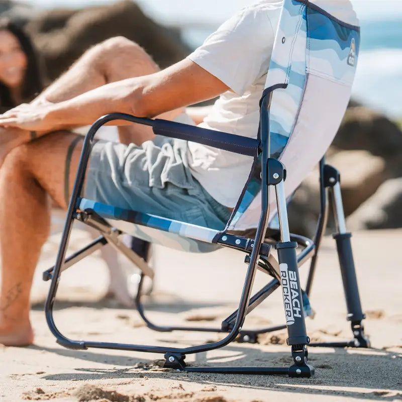 Ergonomic Portable Beach Rocker - Outdoor Rocking Chairs with Dynamic Comfort Edge Detail