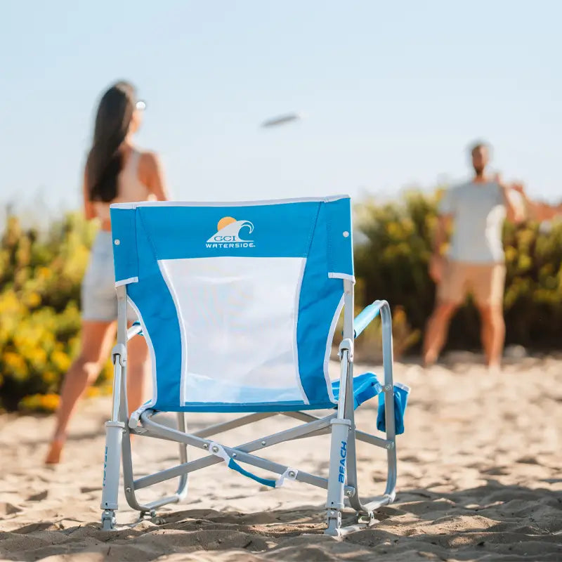 Ergonomic Portable Beach Rocker - Outdoor Rocking Chairs with Dynamic Comfort Edge Detail