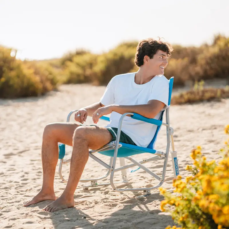 Ergonomic Portable Beach Rocker - Outdoor Rocking Chairs with Dynamic Comfort Edge Detail