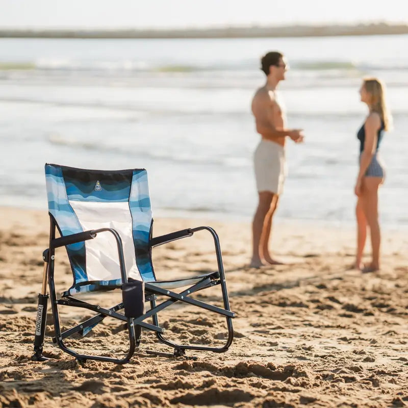 Ergonomic Portable Beach Rocker - Outdoor Rocking Chairs with Dynamic Comfort Edge Detail