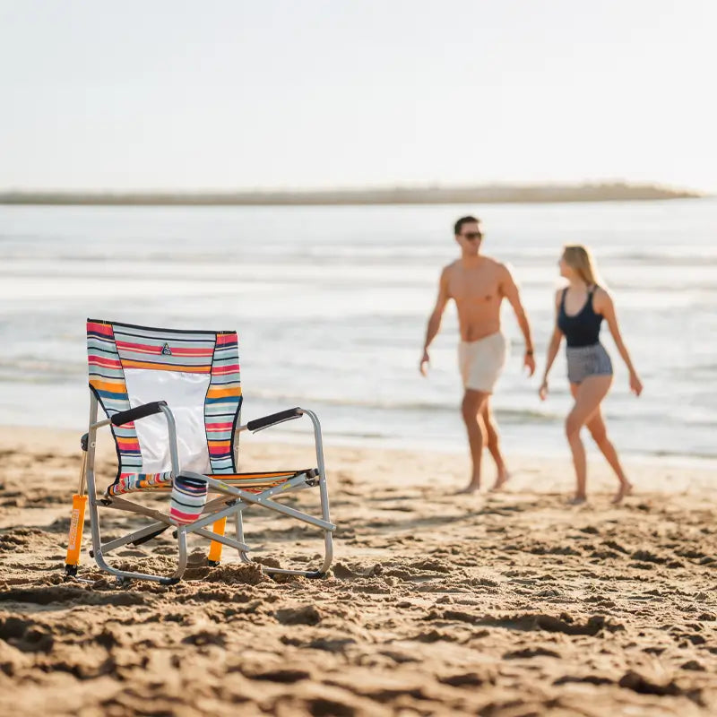 Ergonomic Portable Beach Rocker - Outdoor Rocking Chairs with Dynamic Comfort Edge Detail