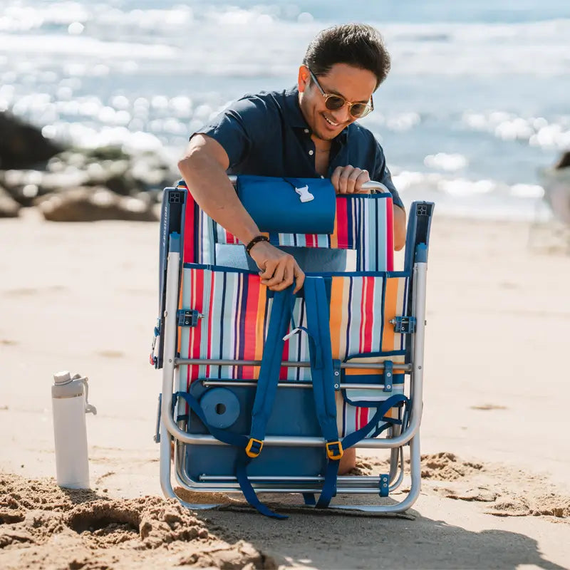 Ultra-Comfortable Big Surf with Slide Table - Camp Rocker Chair for Fishing & Beach Trips Detail