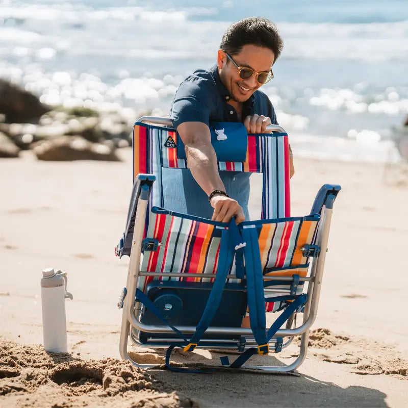 Ultra-Comfortable Big Surf with Slide Table - Camp Rocker Chair for Fishing & Beach Trips Detail