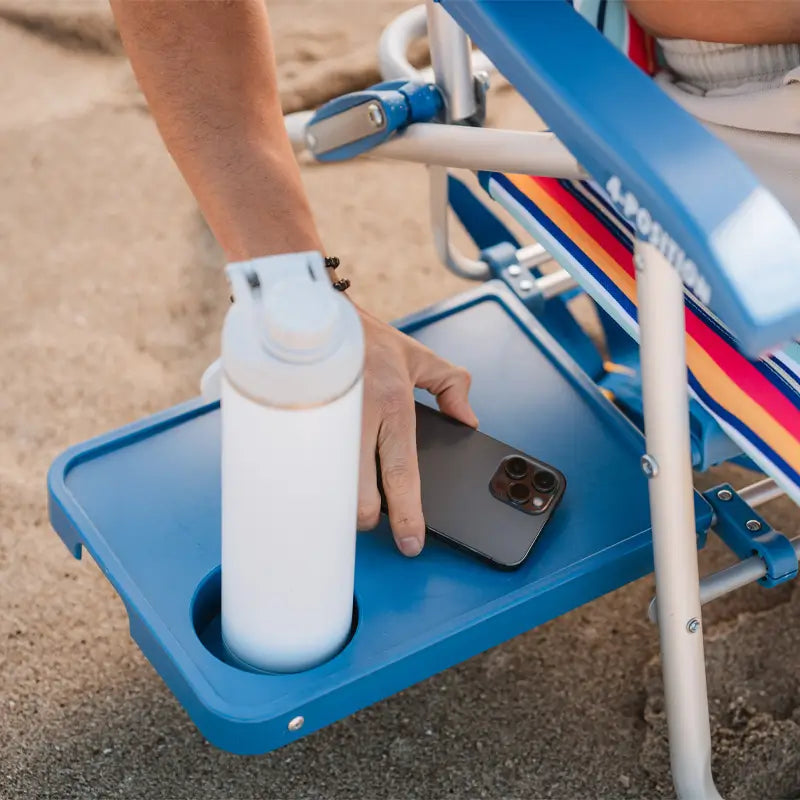 Ultra-Comfortable Big Surf with Slide Table - Camp Rocker Chair for Fishing & Beach Trips Detail