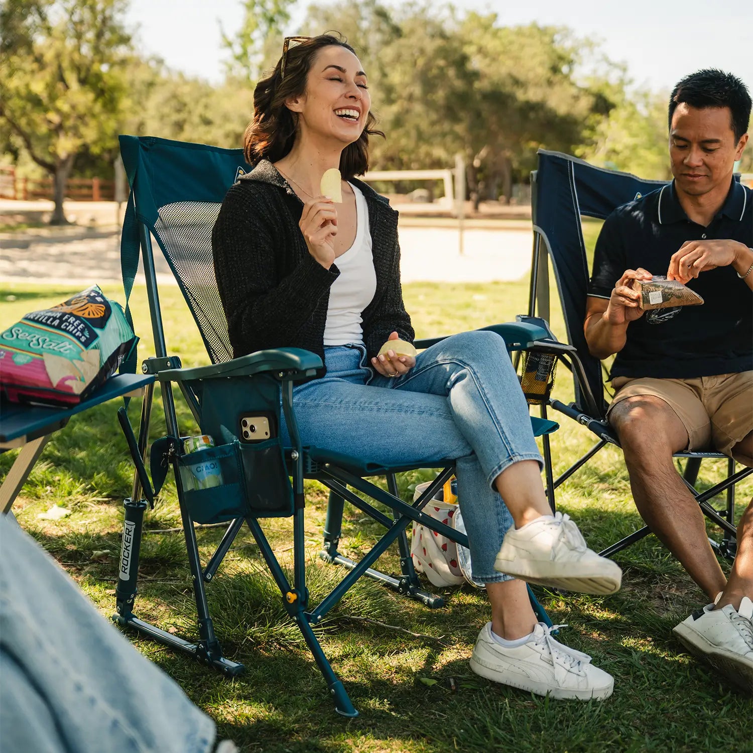 Premium All-Weather BreezeRocker - Outdoor Rocking Chairs with Dynamic Comfort Edge Detail