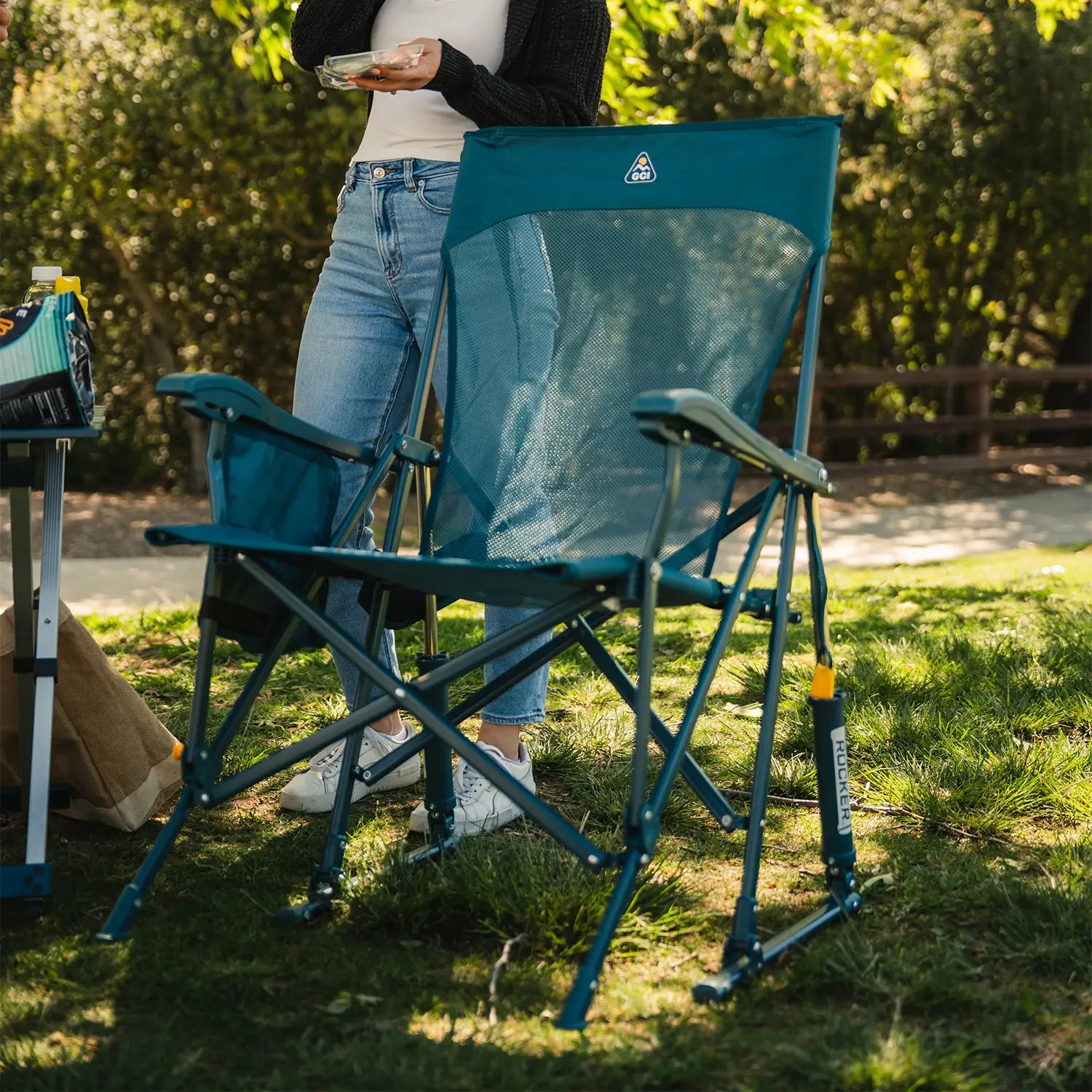 Premium All-Weather BreezeRocker - Outdoor Rocking Chairs with Dynamic Comfort Edge Detail