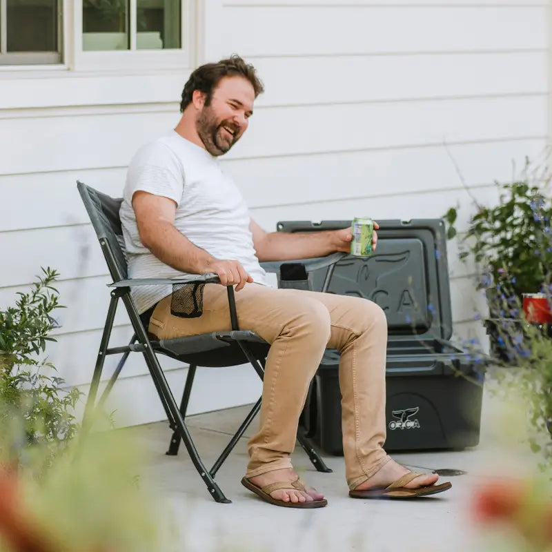 Ergonomic Portable Comfort Quad Chair - Folding Rocking Chair - Perfect for Tailgating Detail