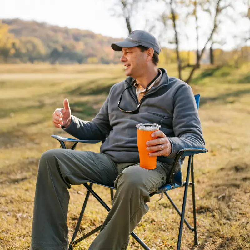 Ergonomic Portable Comfort Quad Chair - Folding Rocking Chair - Perfect for Tailgating Detail
