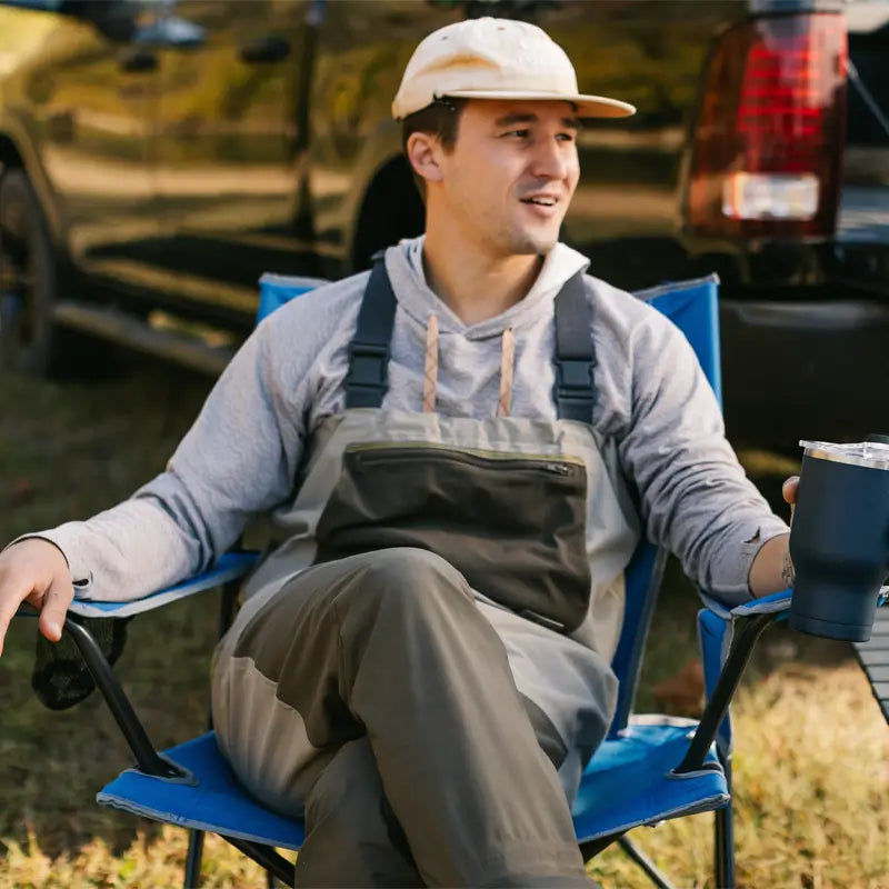 Ergonomic Portable Comfort Quad Chair - Folding Rocking Chair - Perfect for Tailgating Detail