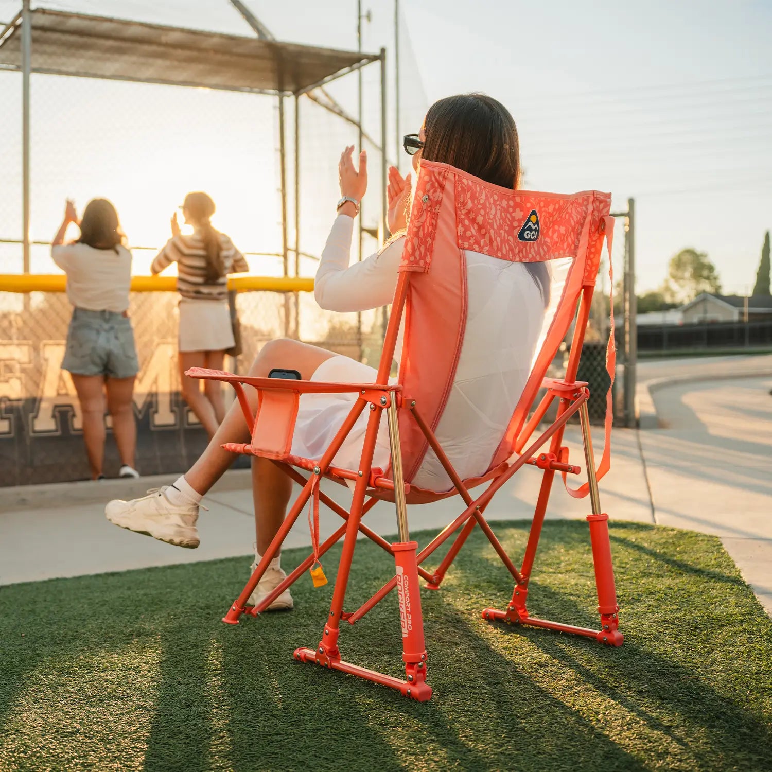 Heavy Duty Comfort Pro Rocker - Outdoor Rocking Chairs with Dynamic Comfort Edge Detail