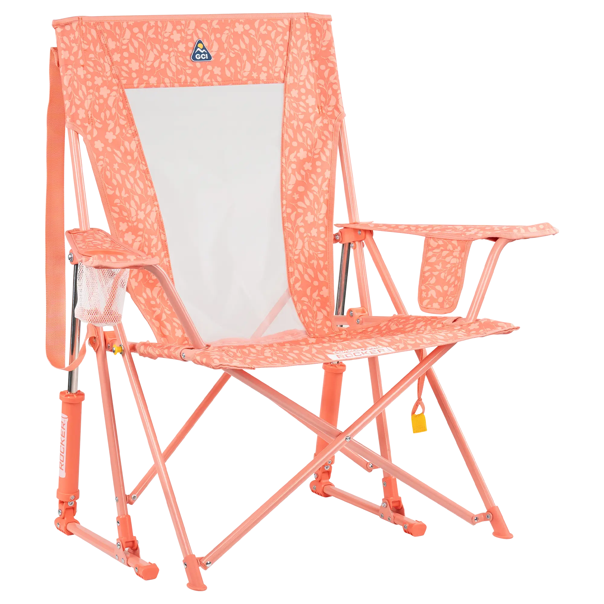 Heavy Duty Comfort Pro Rocker - Outdoor Rocking Chairs with Dynamic Comfort Edge - Coral Garden