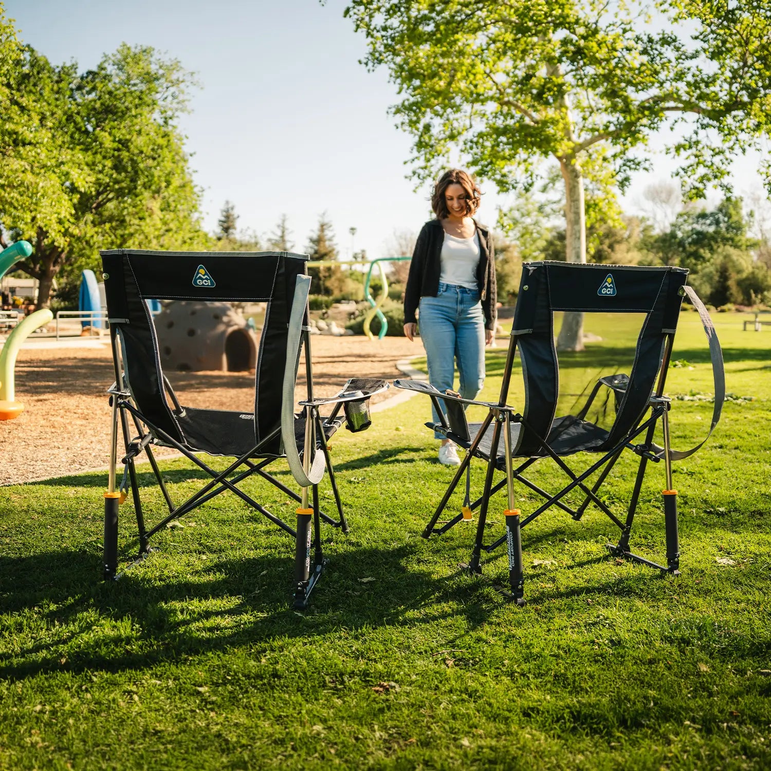 Heavy Duty Comfort Pro Rocker - Outdoor Rocking Chairs with Dynamic Comfort Edge Detail