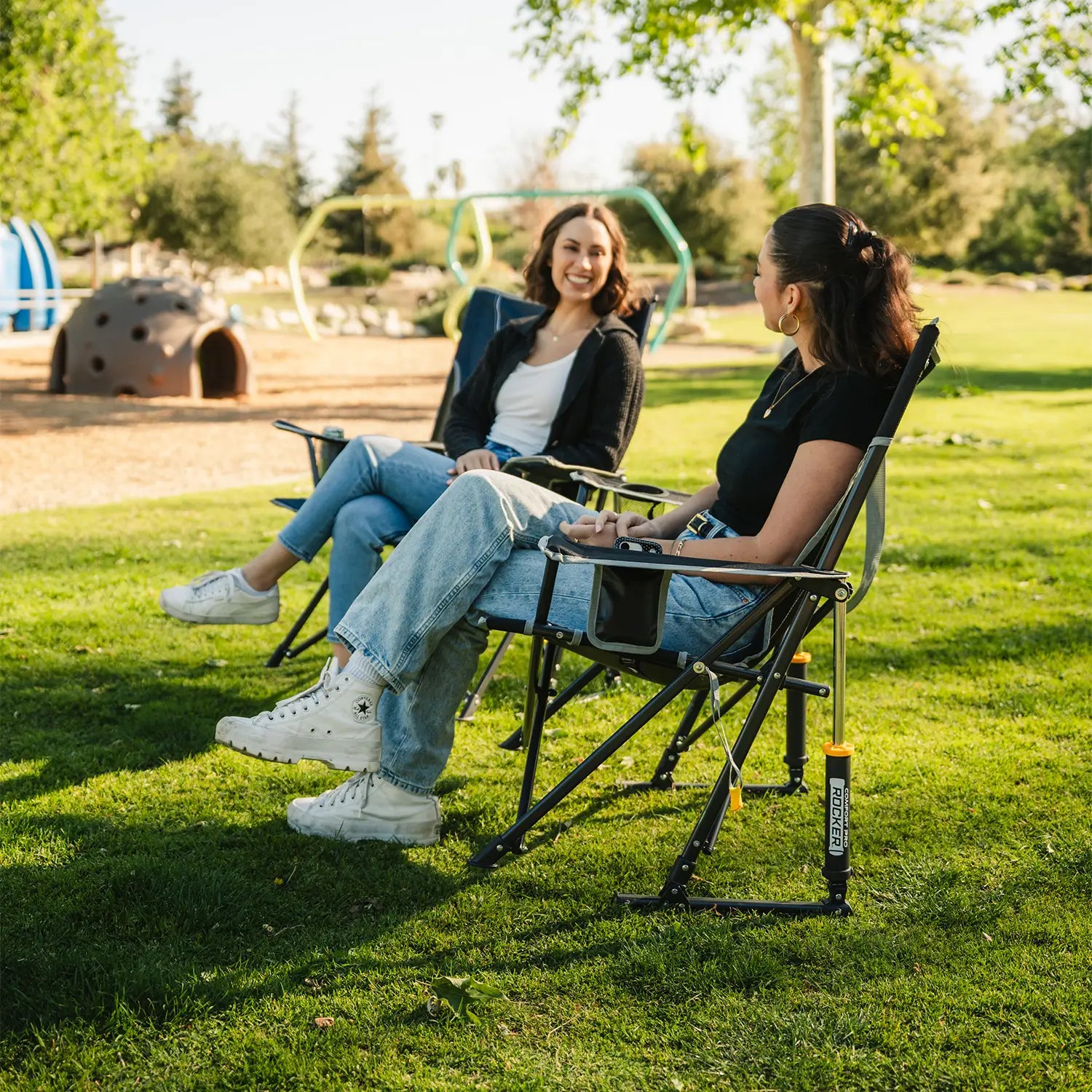 Heavy Duty Comfort Pro Rocker - Outdoor Rocking Chairs with Dynamic Comfort Edge Detail