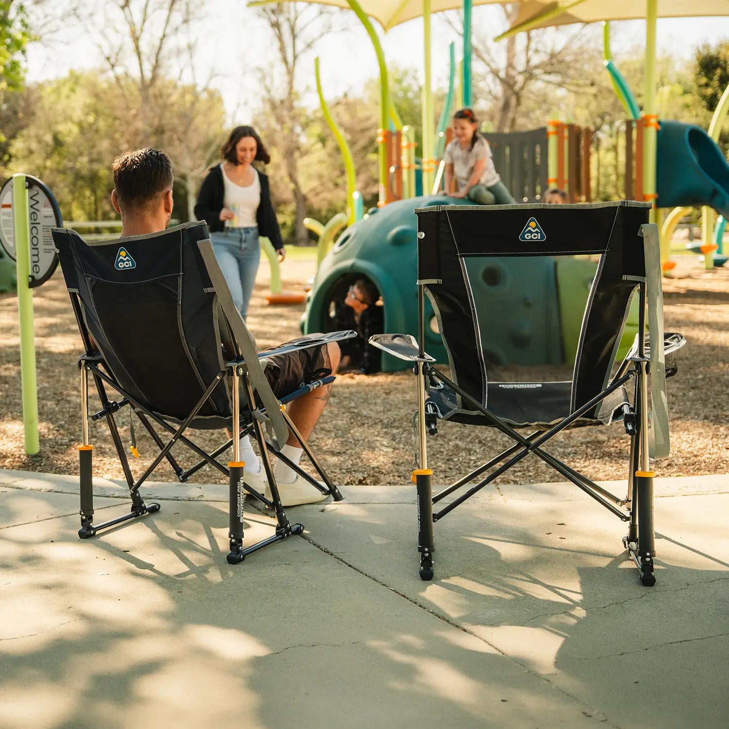 Heavy Duty Comfort Pro Rocker - Outdoor Rocking Chairs with Dynamic Comfort Edge Detail