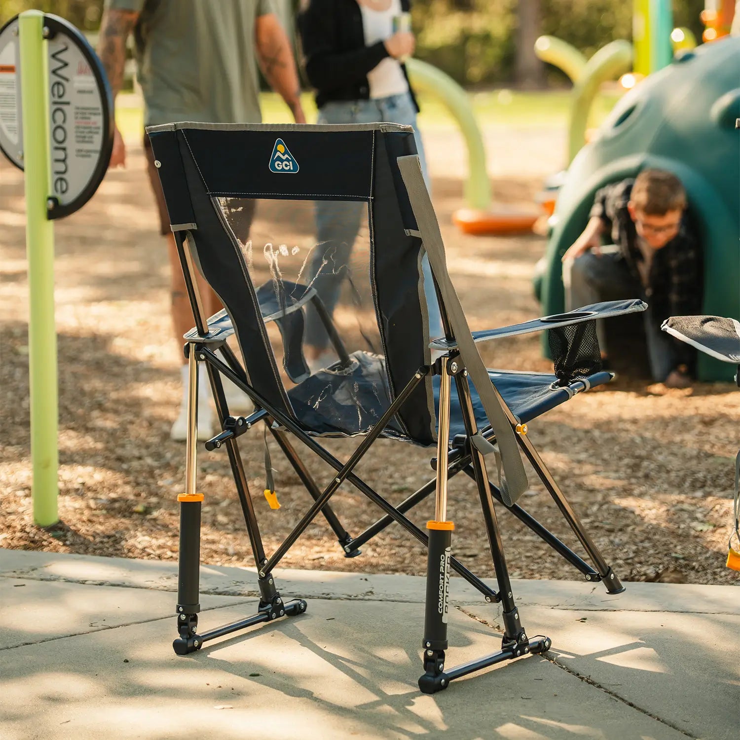 Heavy Duty Comfort Pro Rocker - Outdoor Rocking Chairs with Dynamic Comfort Edge Detail