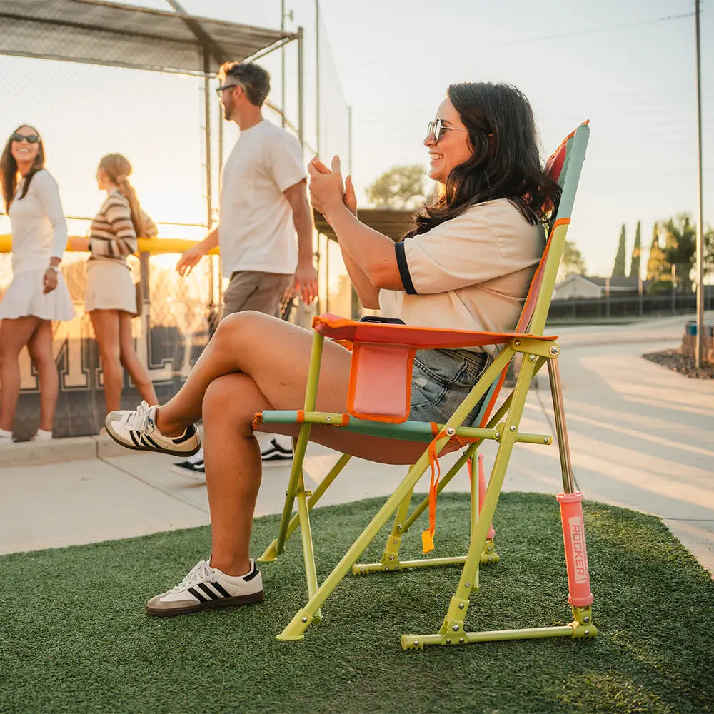 Heavy Duty Comfort Pro Rocker - Outdoor Rocking Chairs with Dynamic Comfort Edge Detail