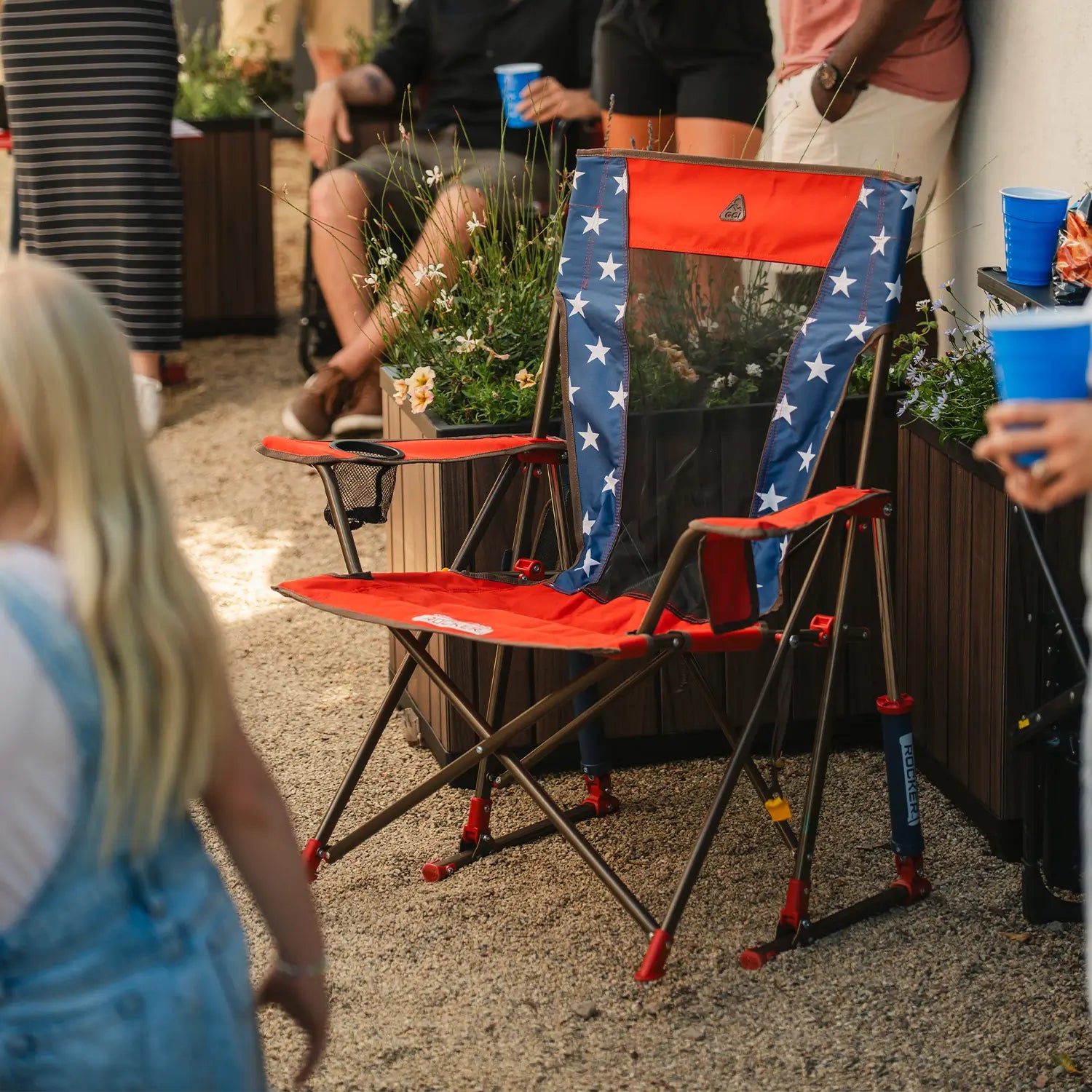 Heavy Duty Comfort Pro Rocker - Outdoor Rocking Chairs with Dynamic Comfort Edge Detail