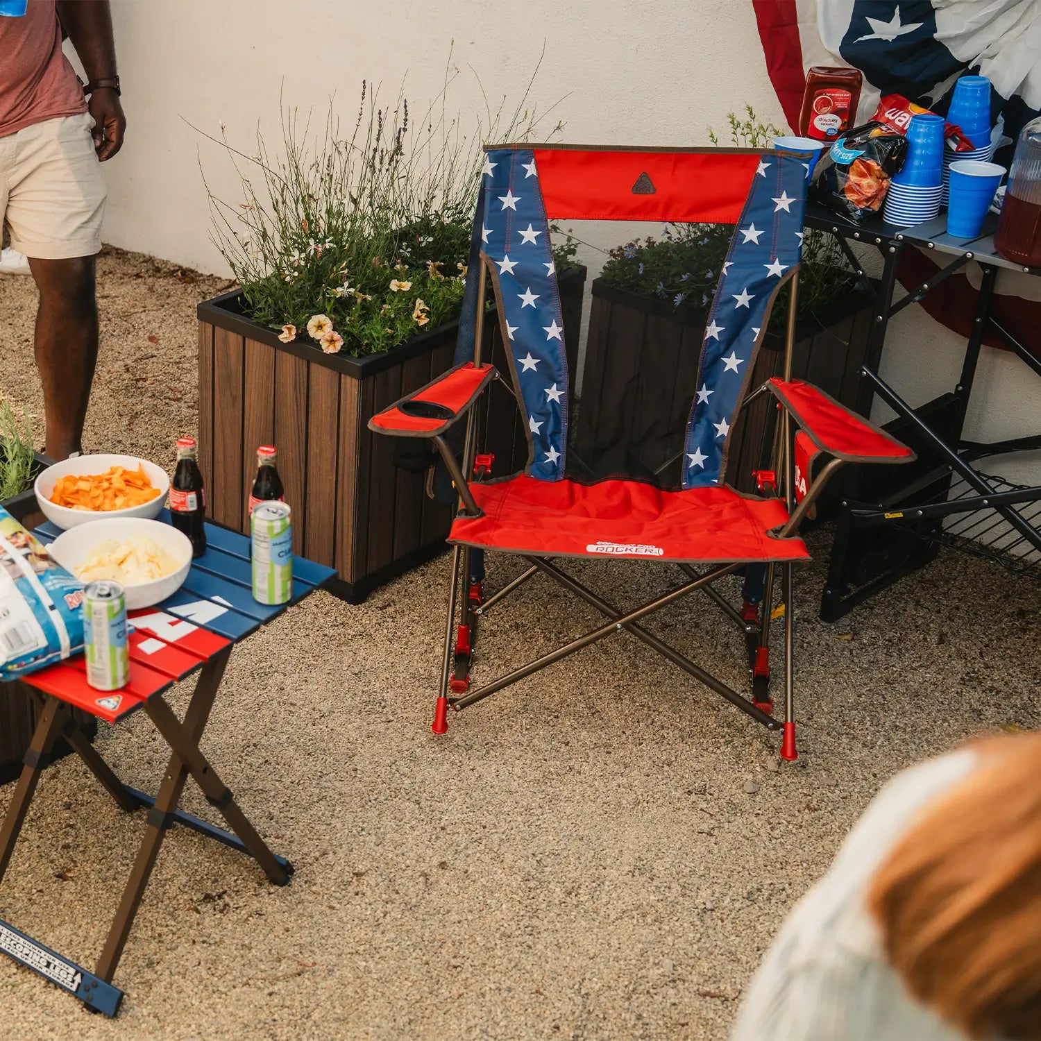 Heavy Duty Comfort Pro Rocker - Outdoor Rocking Chairs with Dynamic Comfort Edge Detail