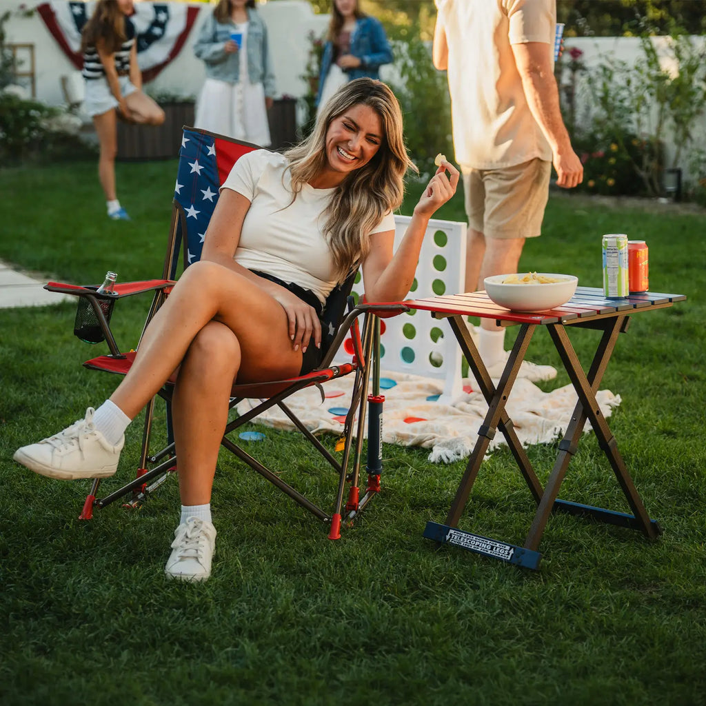 Heavy Duty Comfort Pro Rocker - Outdoor Rocking Chairs with Dynamic Comfort Edge Detail