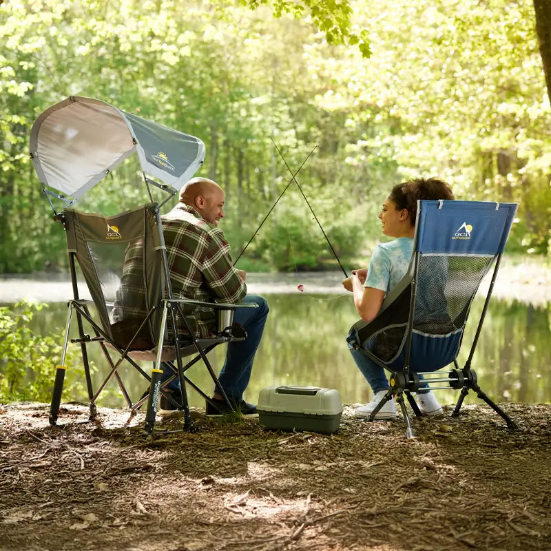 Ergonomic Portable ComPack Rocker - Outdoor Rocking Chairs with Dynamic Comfort Edge Detail