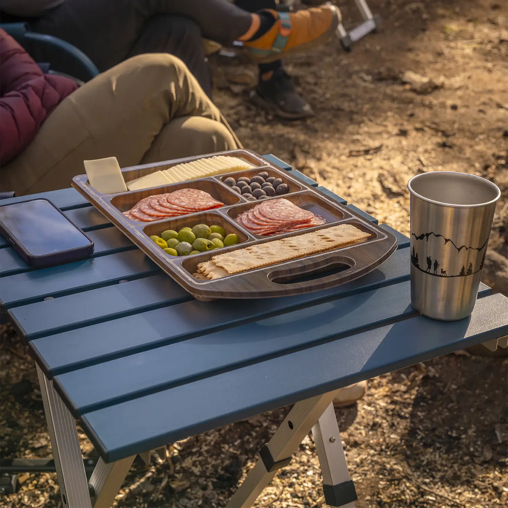 Slim-Fold Compact Camp Table 20 - Heavy Duty Aluminum Folding Picnic Table Detail