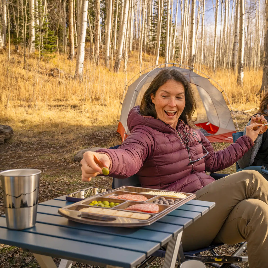 Slim-Fold Compact Camp Table 20 - Heavy Duty Aluminum Folding Picnic Table Detail