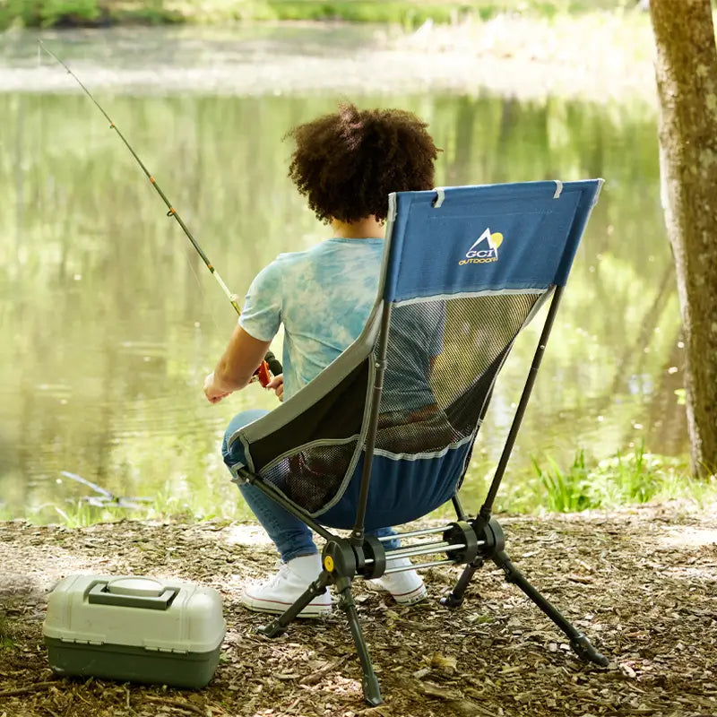 Ergonomic Portable ComPack Rocker - Outdoor Rocking Chairs with Dynamic Comfort Edge Detail