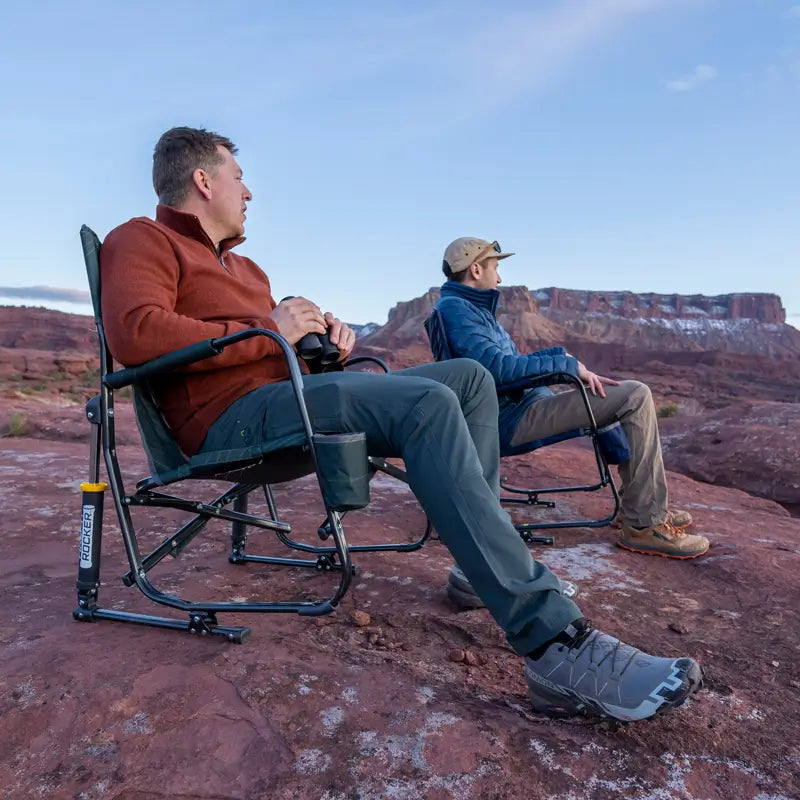 Premium All-Weather FirePit Rocker - Rocker Chair for Camping & Lawns Detail