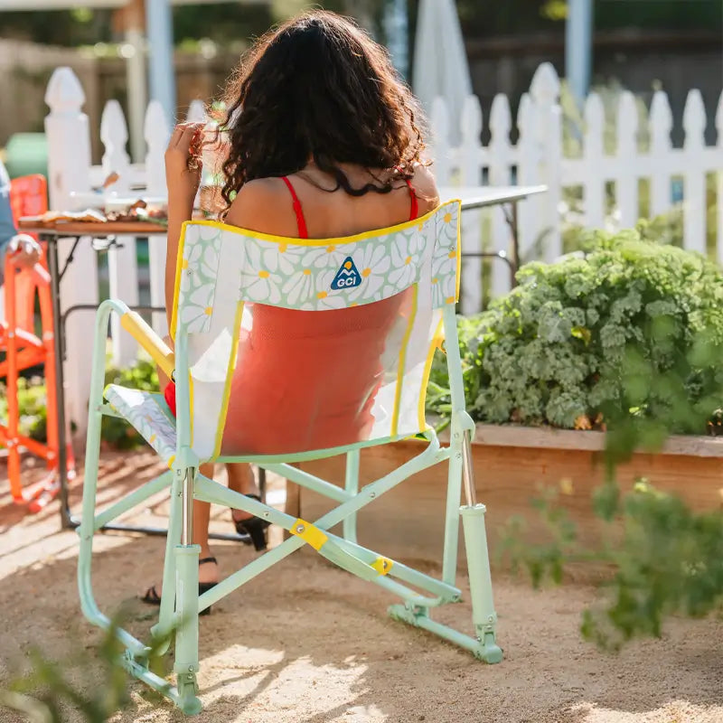 Ergonomic Portable Freestyle Rocker - Folding Rocking Chair - Perfect for Tailgating Detail