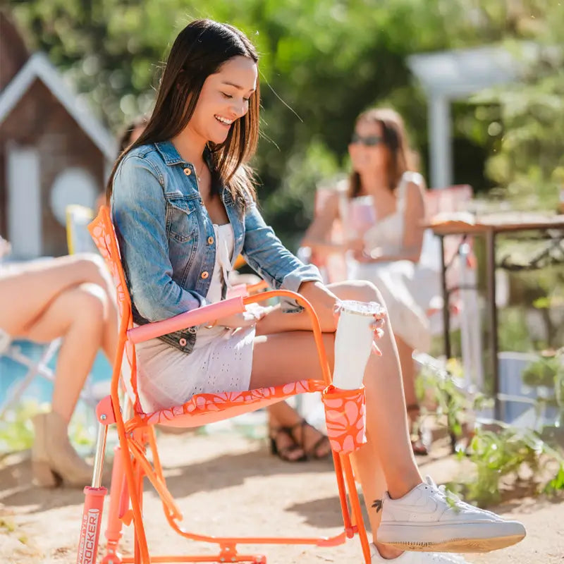 Ergonomic Portable Freestyle Rocker - Folding Rocking Chair - Perfect for Tailgating Detail