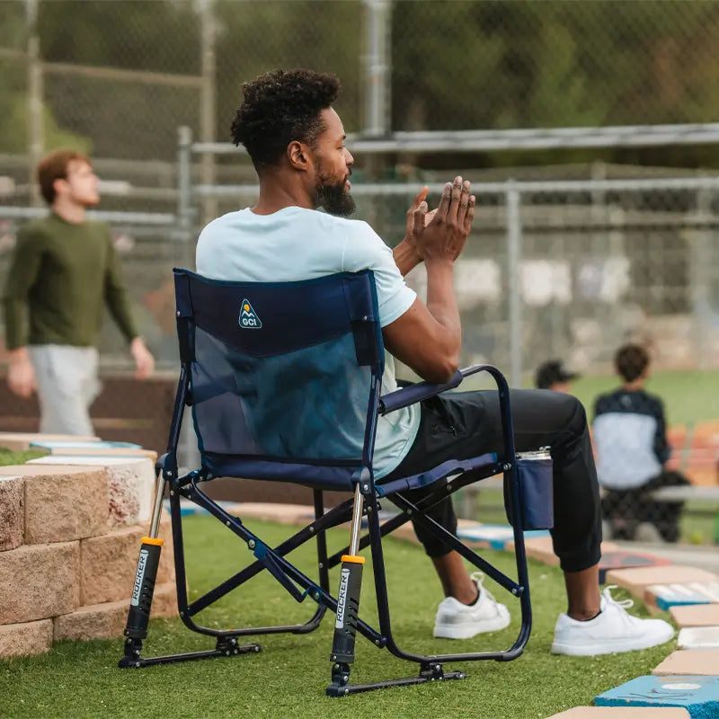Premium All-Weather Freestyle Rocker Elite - Camp Rocker Chair for Fishing & Beach Trips Detail