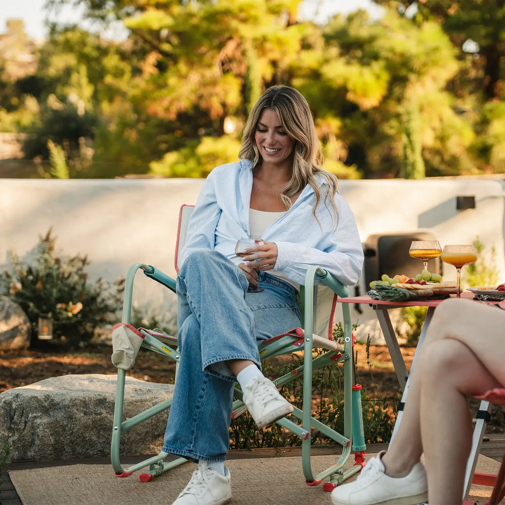 Ergonomic Portable Freestyle Rocker - Folding Rocking Chair - Perfect for Tailgating Detail