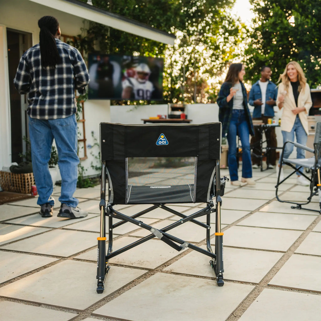 Ergonomic Portable Freestyle Rocker - Folding Rocking Chair - Perfect for Tailgating Detail