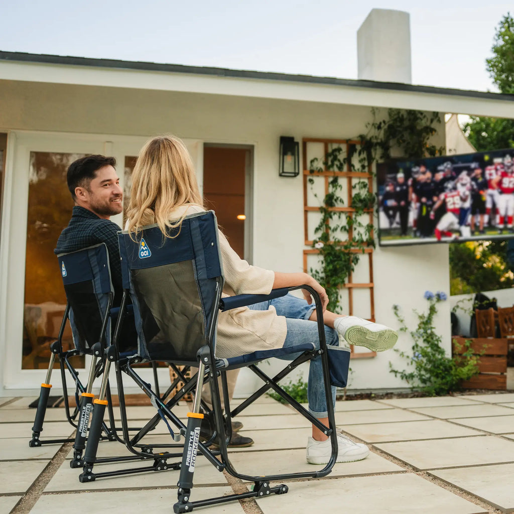 Ergonomic Portable Freestyle Rocker - Folding Rocking Chair - Perfect for Tailgating Detail