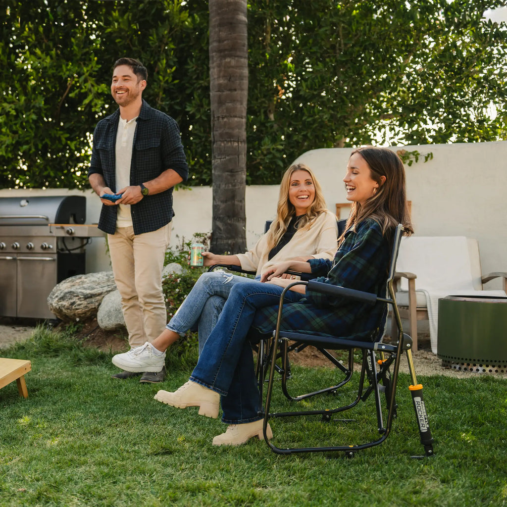 Ergonomic Portable Freestyle Rocker - Folding Rocking Chair - Perfect for Tailgating Detail