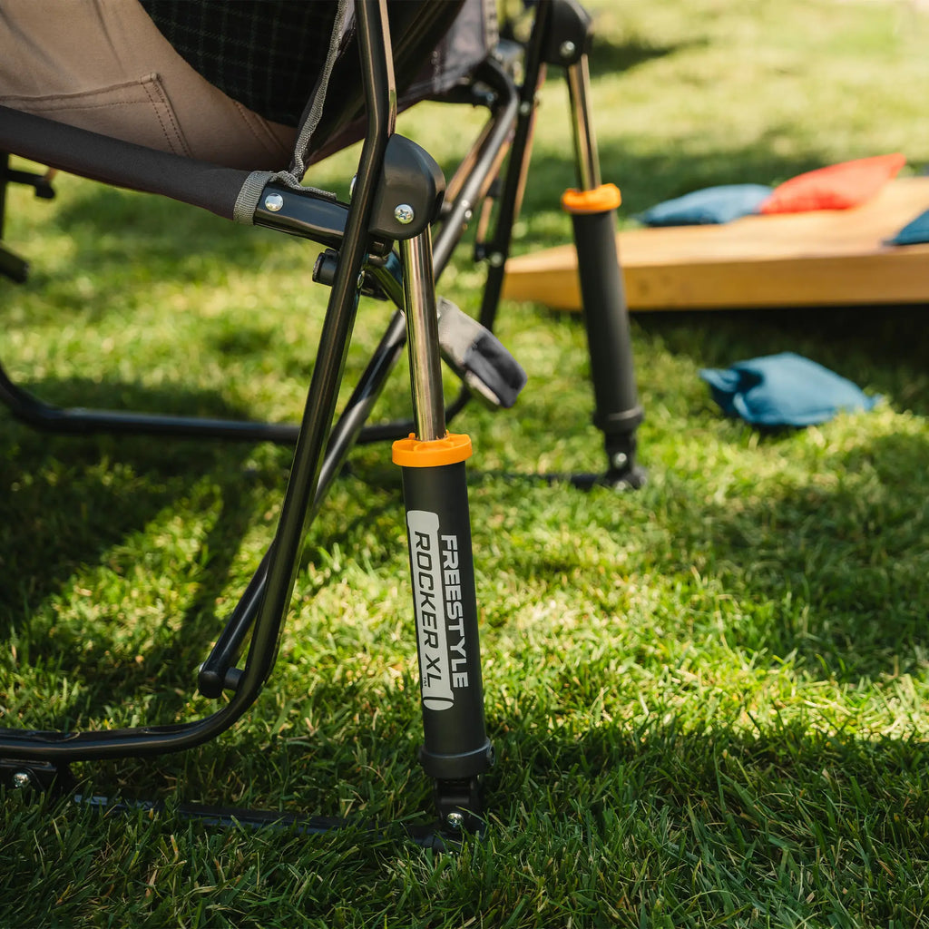 Ultra-Comfortable Freestyle Rocker XL with Side Table - Rocker Chair for Camping & Lawns Detail