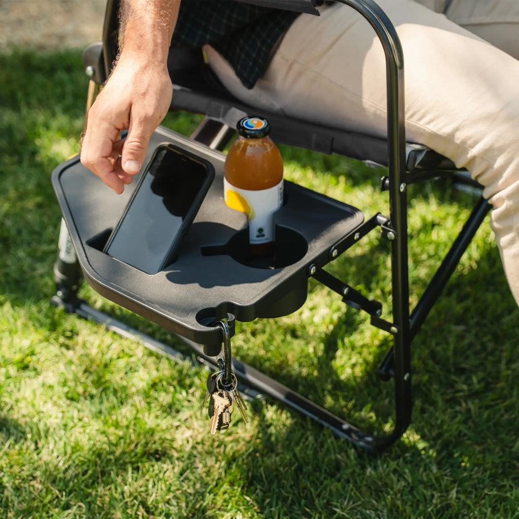 Ultra-Comfortable Freestyle Rocker XL with Side Table - Rocker Chair for Camping & Lawns Detail