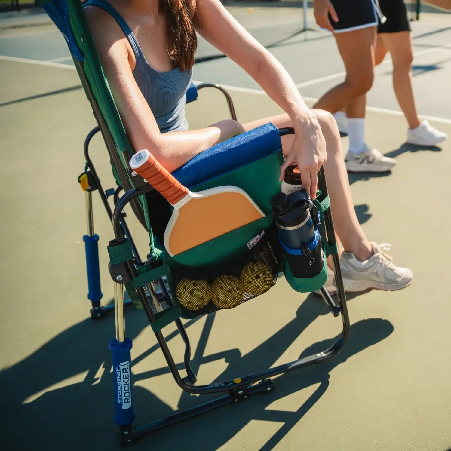 Premium All-Weather Stowaway Rocker - Folding Rocking Chair - Perfect for Tailgating Detail