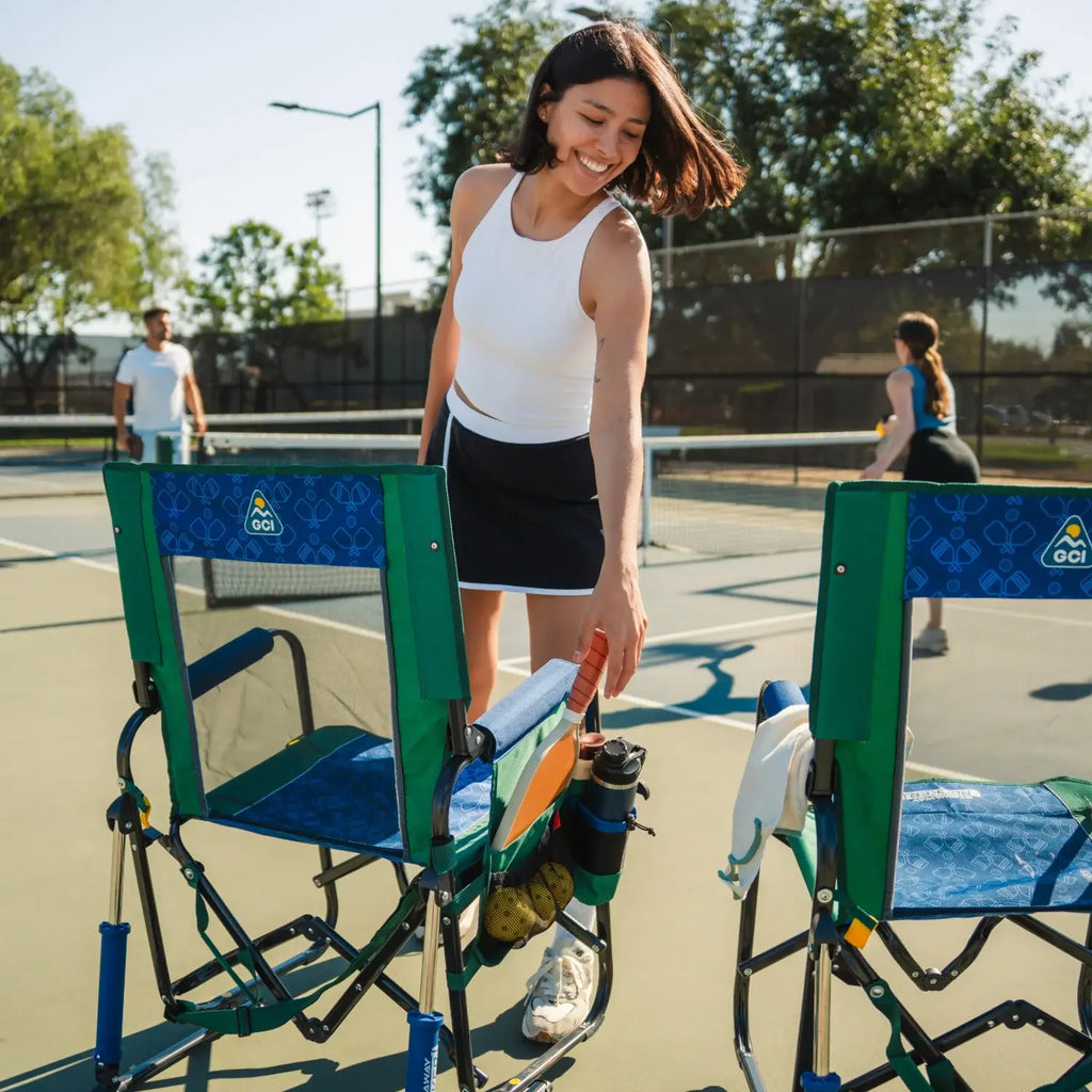 Premium All-Weather Stowaway Rocker - Folding Rocking Chair - Perfect for Tailgating Detail