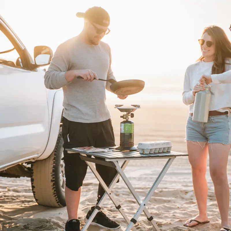 Portable Outdoor Compact Camp Table 25 - Heavy Duty Aluminum Folding Picnic Table Detail