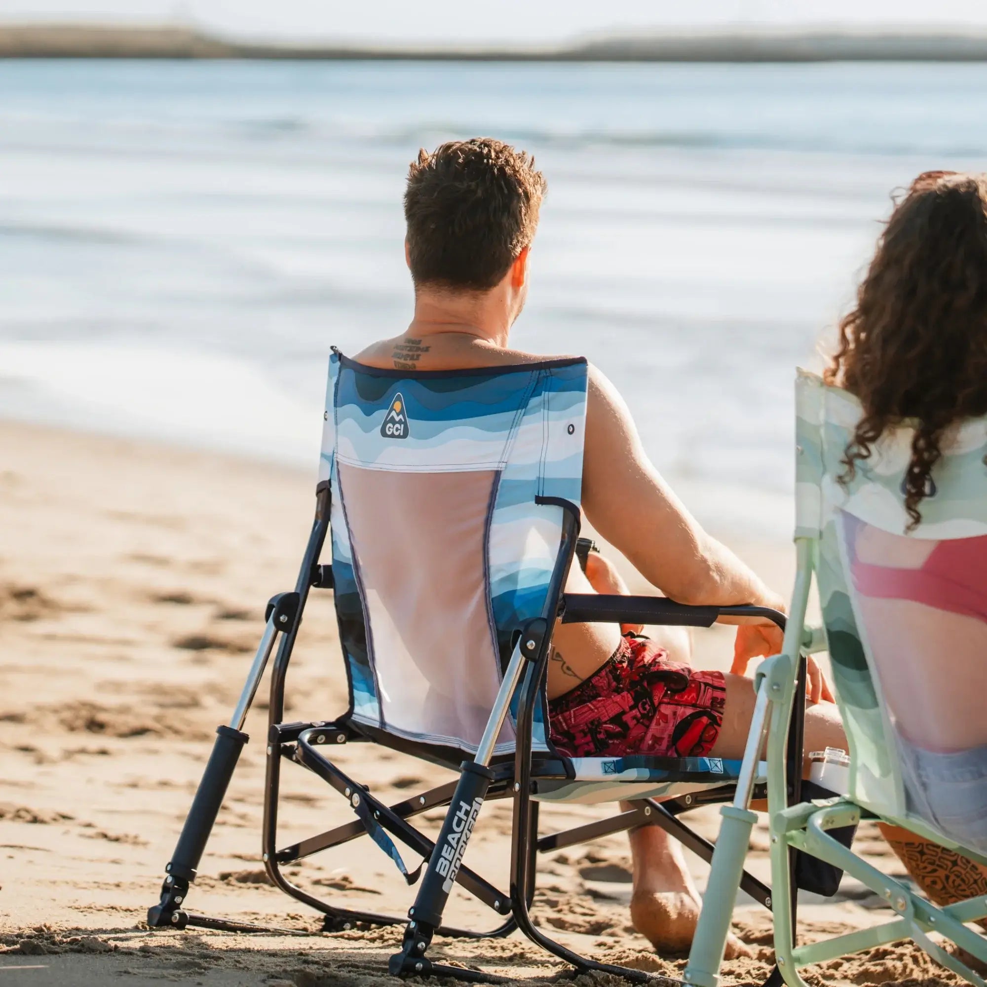 Ergonomic Portable Beach Rocker - Outdoor Rocking Chairs with Dynamic Comfort Edge Detail