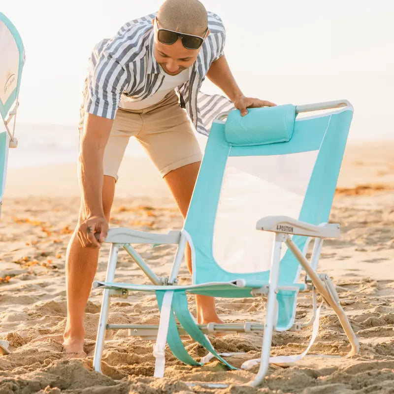 Ultra-Comfortable Big Surf with Slide Table - Camp Rocker Chair for Fishing & Beach Trips Detail